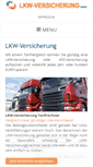 Mobile Screenshot of lkw-versicherung.name